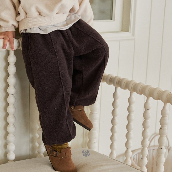 Cou Cou - Korean Children Fashion - #magicofchildhood - Soft Fleece Pants - 9