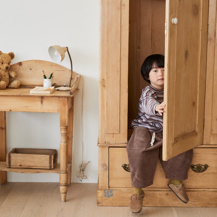 Cou Cou - Korean Children Fashion - #magicofchildhood - Corduroy Balloon Pants - 5