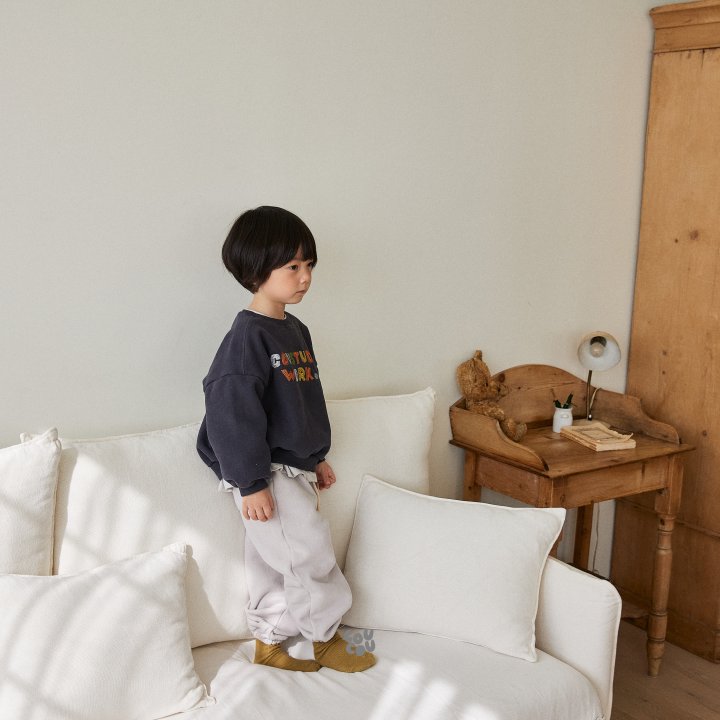 Cou Cou - Korean Children Fashion - #minifashionista - Cou Color Embroidery Sweatshirt - 11