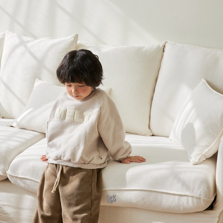 Cou Cou - Korean Children Fashion - #magicofchildhood - Melt Handle Embroidery Sweatshirt - 4