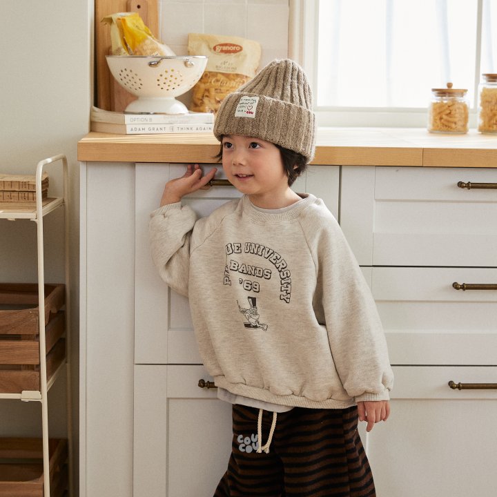 Cou Cou - Korean Children Fashion - #prettylittlegirls - Band Raglan Sweatshirt - 3