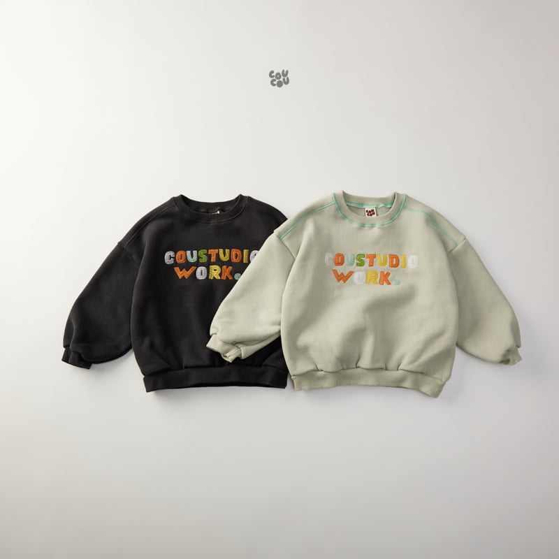 Cou Cou - Korean Children Fashion - #prettylittlegirls - Cou Color Embroidery Sweatshirt - 12