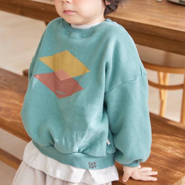 Cou Cou - Korean Children Fashion - #stylishchildhood - Shape Sweatshirt - 9