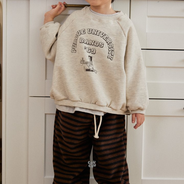 Cou Cou - Korean Children Fashion - #prettylittlegirls - Band Raglan Sweatshirt - 4
