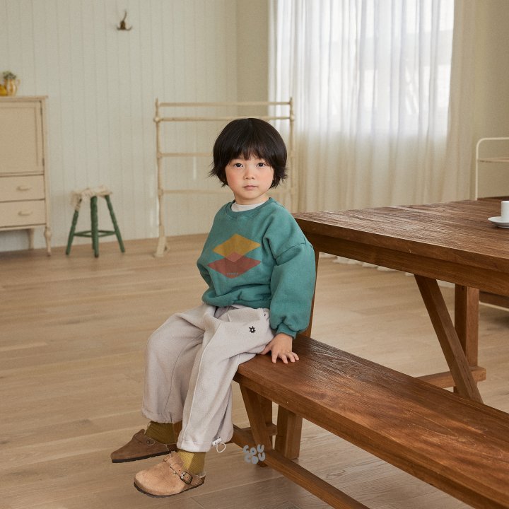 Cou Cou - Korean Children Fashion - #toddlerclothing - Shape Sweatshirt - 8