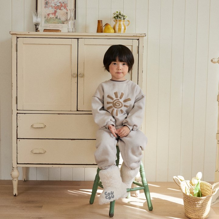 Cou Cou - Korean Children Fashion - #toddlerclothing - Sunny Handle Embroidery Set - 6