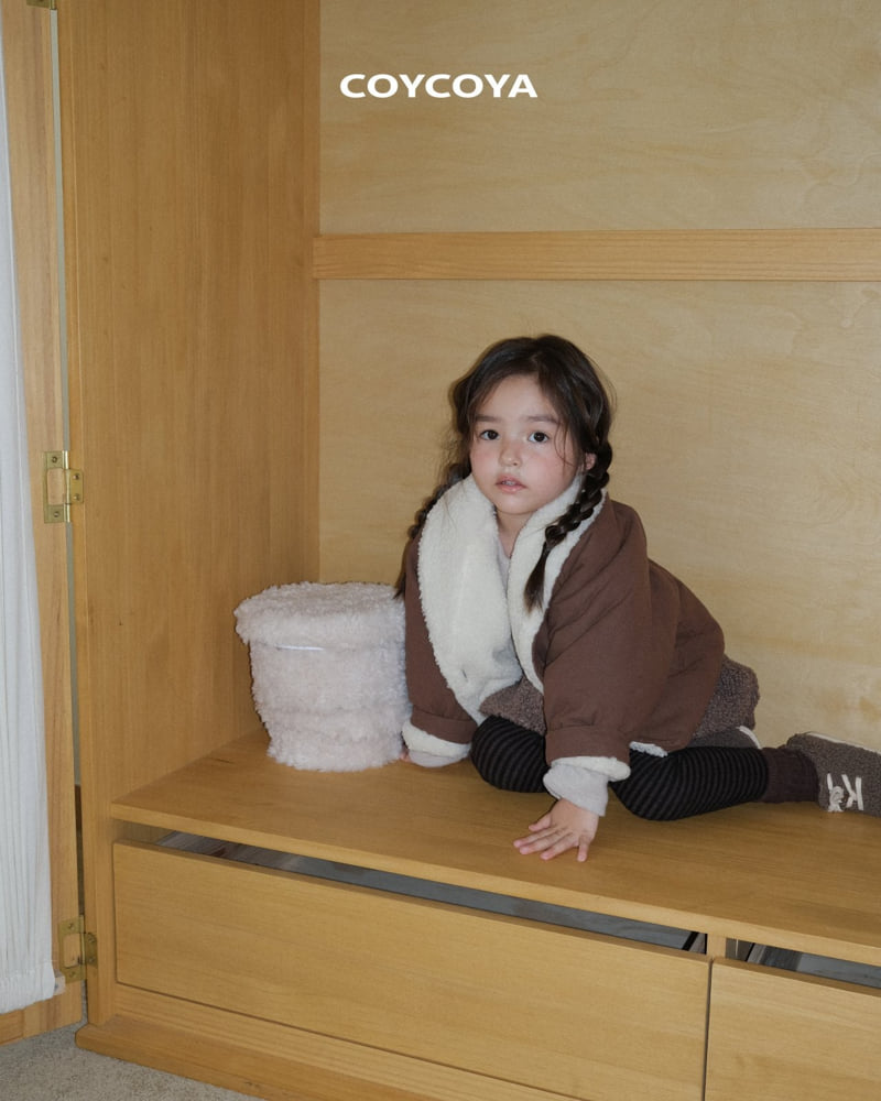 Coycoya - Korean Children Fashion - #Kfashion4kids - Caramel Fleece Leggings - 7
