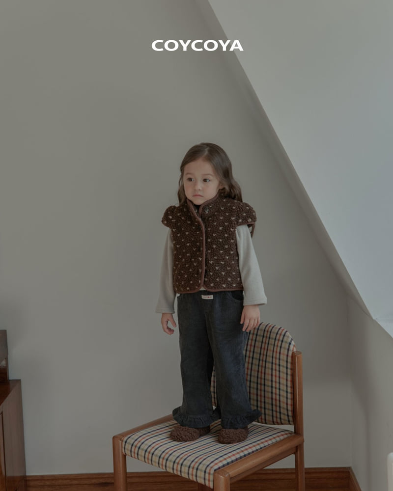 Coycoya - Korean Children Fashion - #kidzfashiontrend - Corduroy Frill Pants - 4