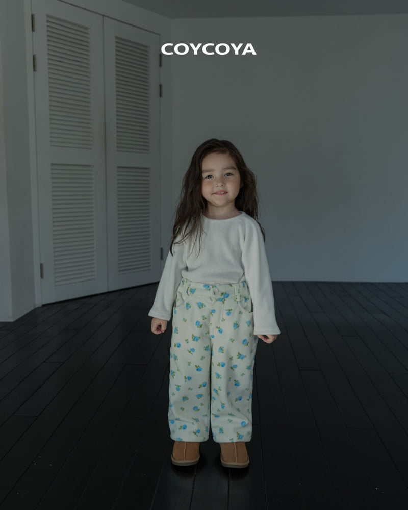 Coycoya - Korean Children Fashion - #kidzfashiontrend - Fleece Rose Pants - 4