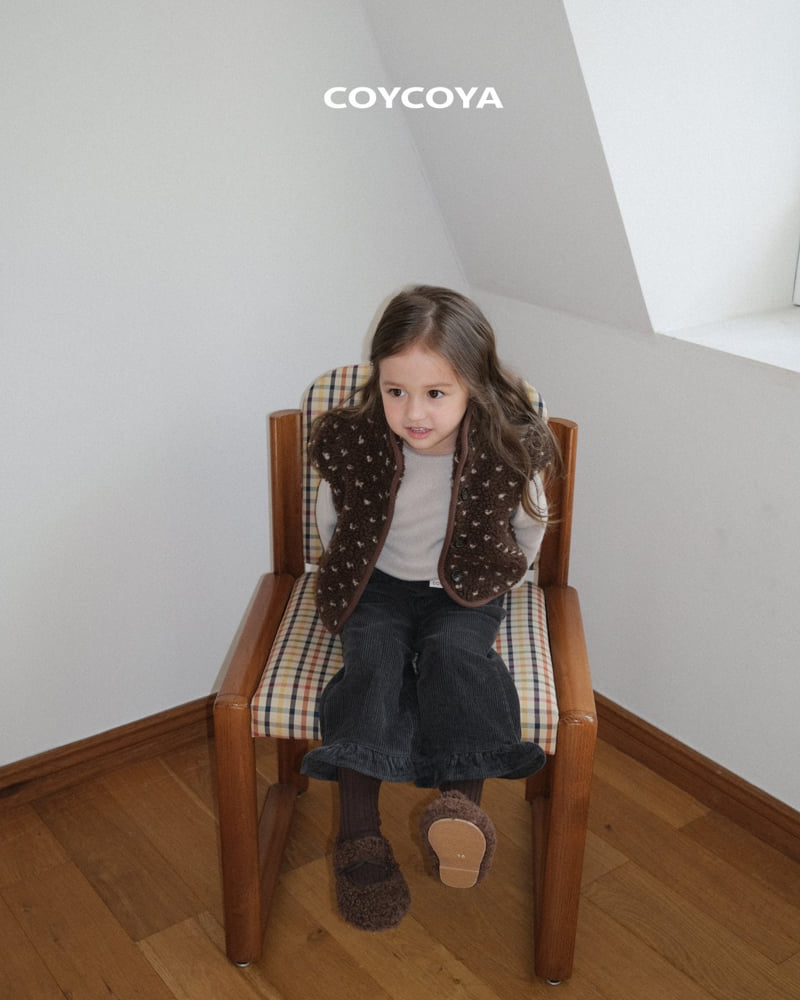 Coycoya - Korean Children Fashion - #childofig - Corduroy Frill Pants - 9