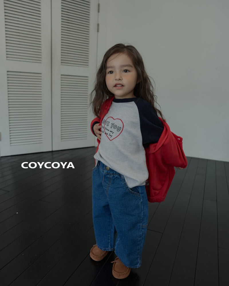 Coycoya - Korean Children Fashion - #prettylittlegirls - Heart Cozy Raglan Tee - 4