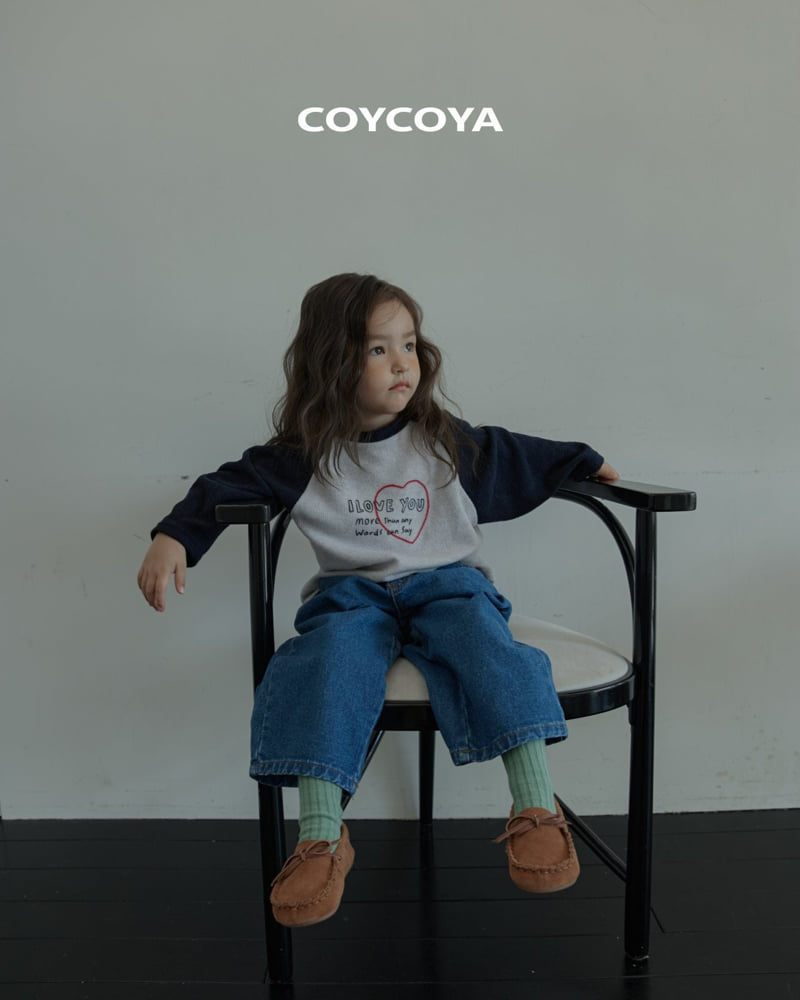 Coycoya - Korean Children Fashion - #childofig - Heart Cozy Raglan Tee - 5