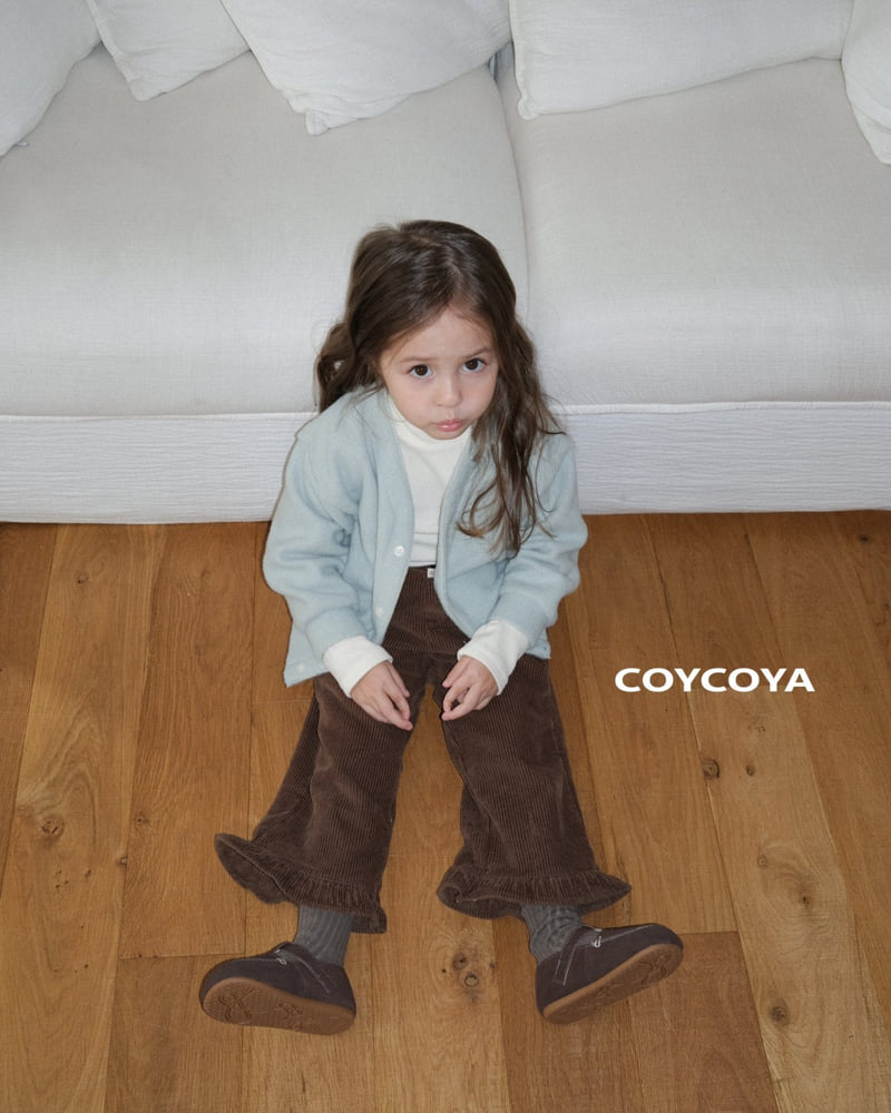 Coycoya - Korean Children Fashion - #childrensboutique - Corduroy Frill Pants - 11