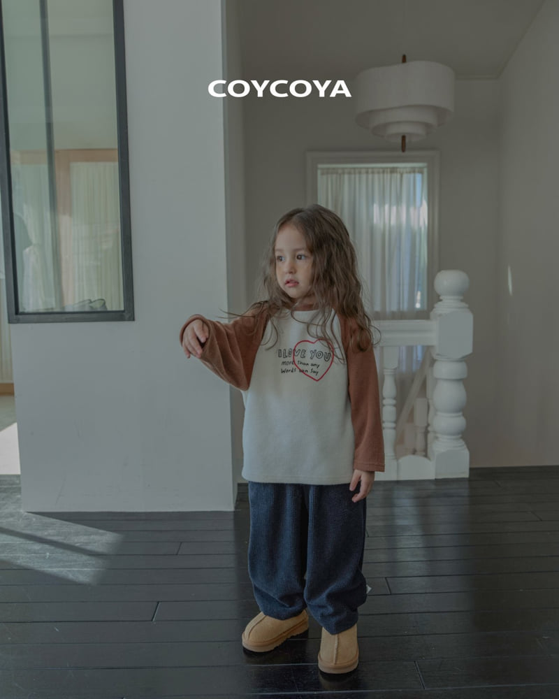 Coycoya - Korean Children Fashion - #designkidswear - Heart Cozy Raglan Tee - 7