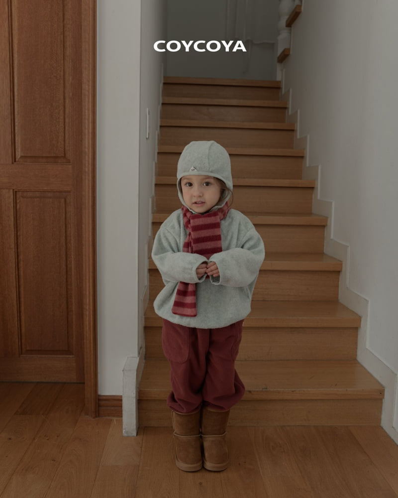 Coycoya - Korean Children Fashion - #childrensboutique - Pastel High Neck Hoodie - 4