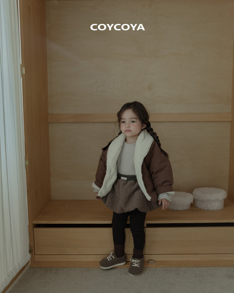 Coycoya - Korean Children Fashion - #fashionkids - Caramel Fleece Leggings - 3
