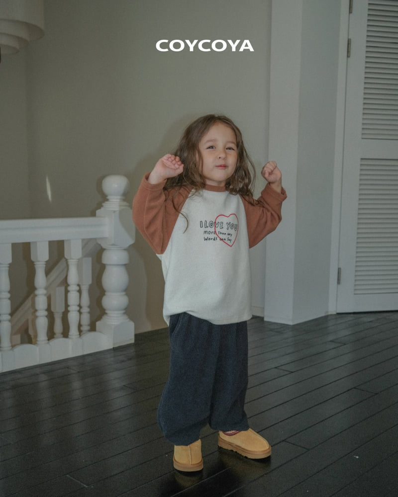 Coycoya - Korean Children Fashion - #fashionkids - Heart Cozy Raglan Tee - 9