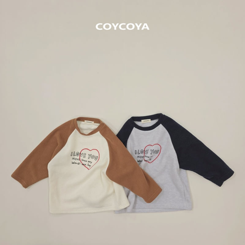 Coycoya - Korean Children Fashion - #kidsshorts - Heart Cozy Raglan Tee - 10