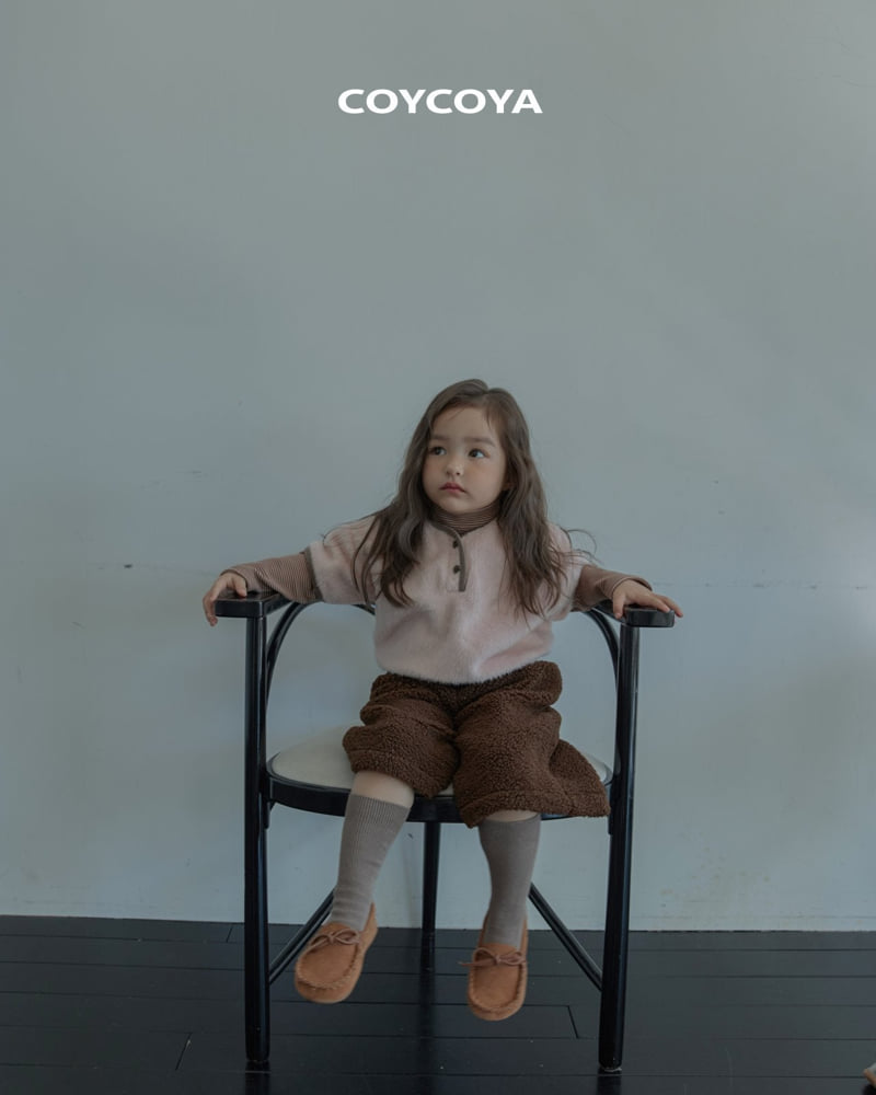 Coycoya - Korean Children Fashion - #kidsshorts - Brownie Turtleneck Tee - 8