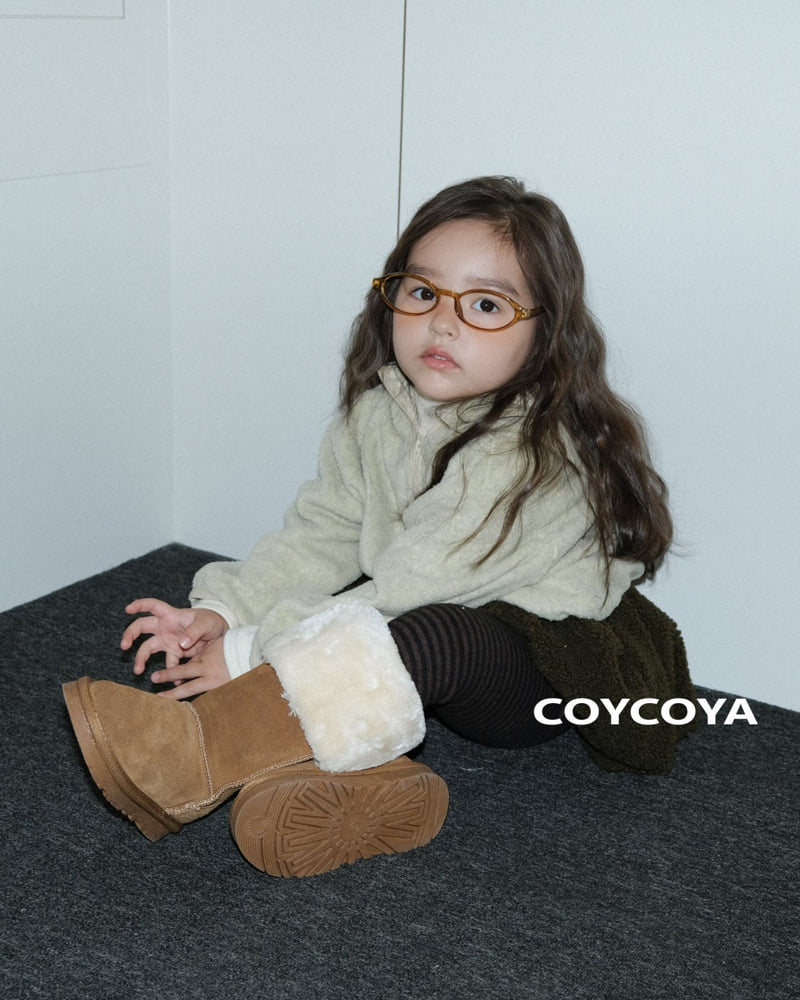 Coycoya - Korean Children Fashion - #kidsshorts - Pastel High Neck Hoodie - 7