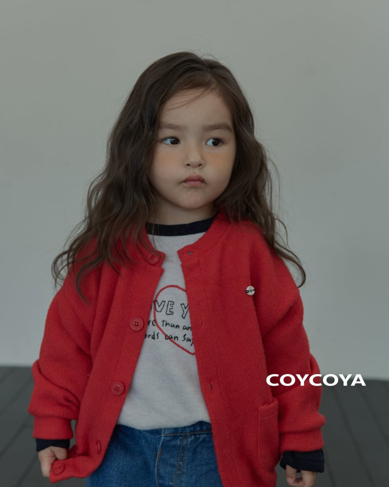 Coycoya - Korean Children Fashion - #kidsshorts - Koi Knit Cardigan - 5