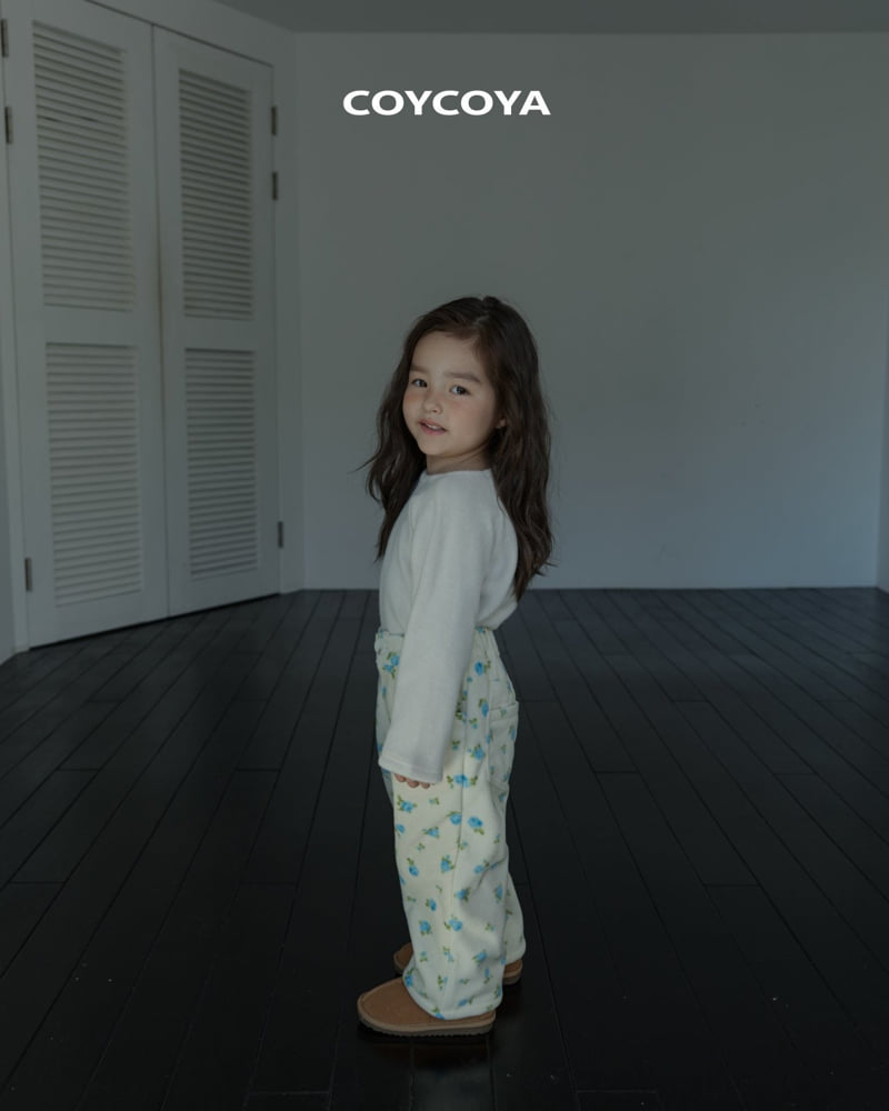 Coycoya - Korean Children Fashion - #kidsshorts - Fleece Rose Pants