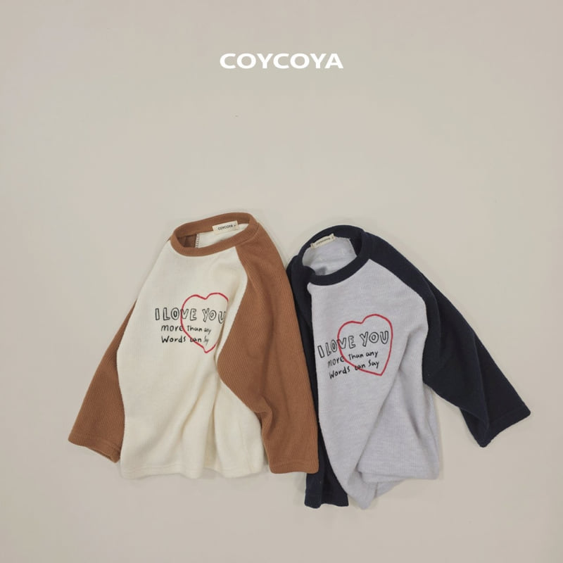 Coycoya - Korean Children Fashion - #kidsstore - Heart Cozy Raglan Tee - 11