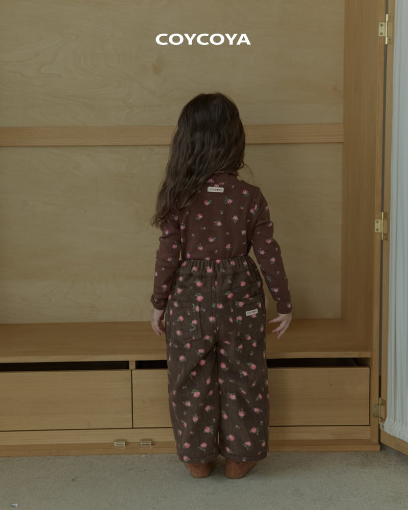 Coycoya - Korean Children Fashion - #kidzfashiontrend - Fleece Rose Pants - 3