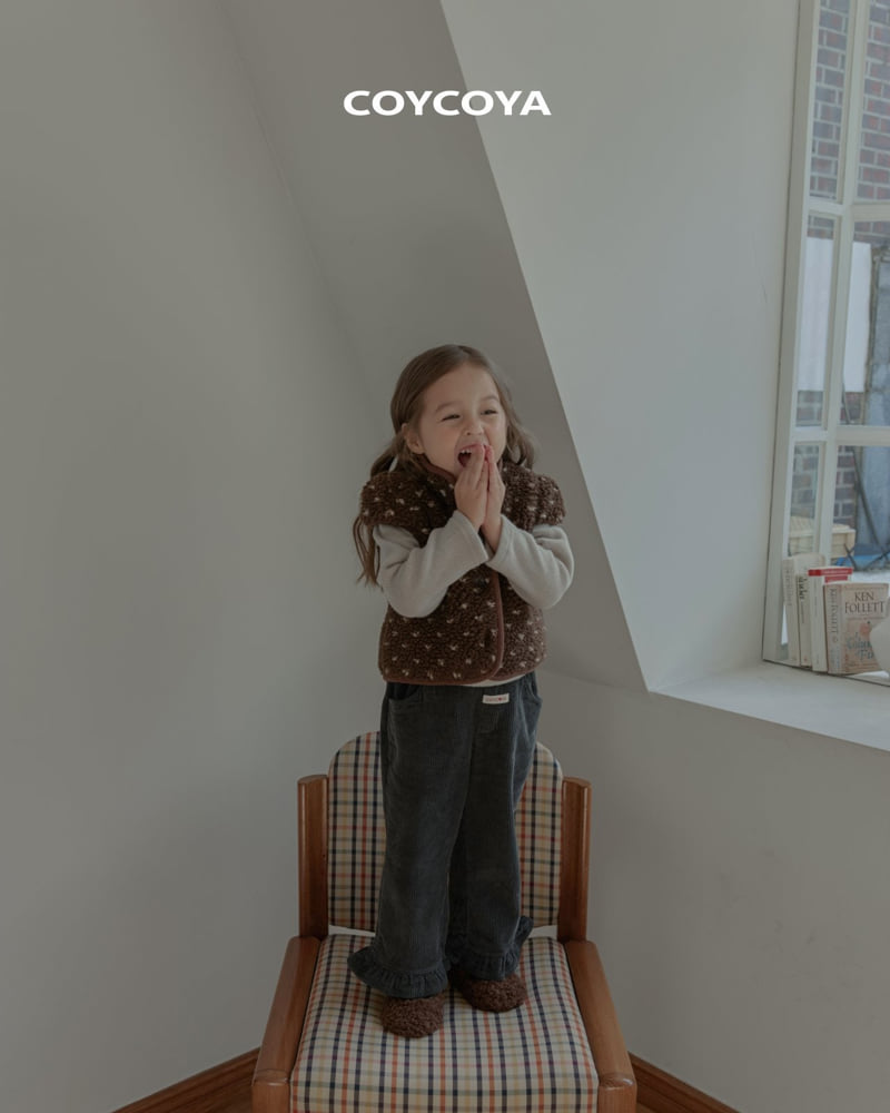 Coycoya - Korean Children Fashion - #littlefashionista - Corduroy Frill Pants - 5
