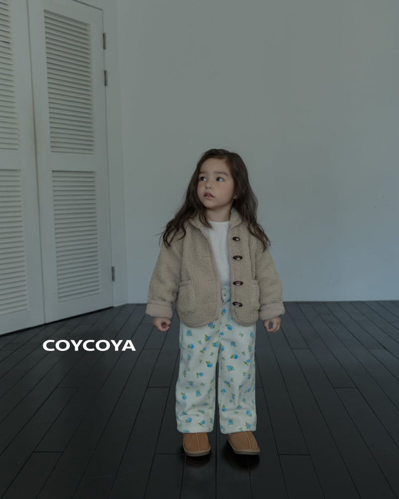 Coycoya - Korean Children Fashion - #littlefashionista - Fleece Rose Pants - 5