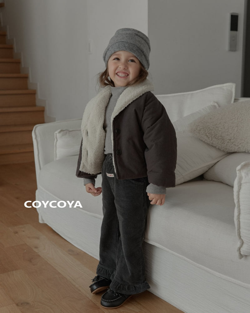 Coycoya - Korean Children Fashion - #magicofchildhood - Corduroy Frill Pants - 6