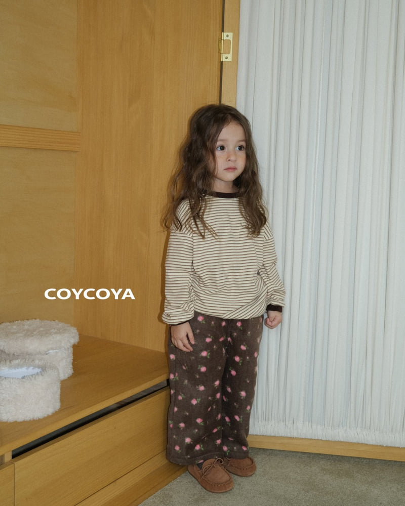 Coycoya - Korean Children Fashion - #magicofchildhood - Fleece Rose Pants - 6