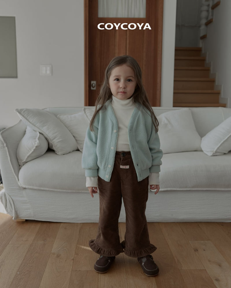 Coycoya - Korean Children Fashion - #minifashionista - Corduroy Frill Pants - 7