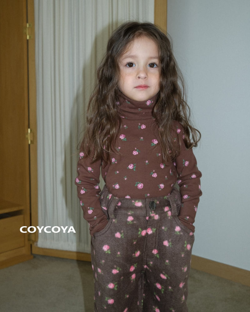 Coycoya - Korean Children Fashion - #minifashionista - Fleece Rose Pants - 7