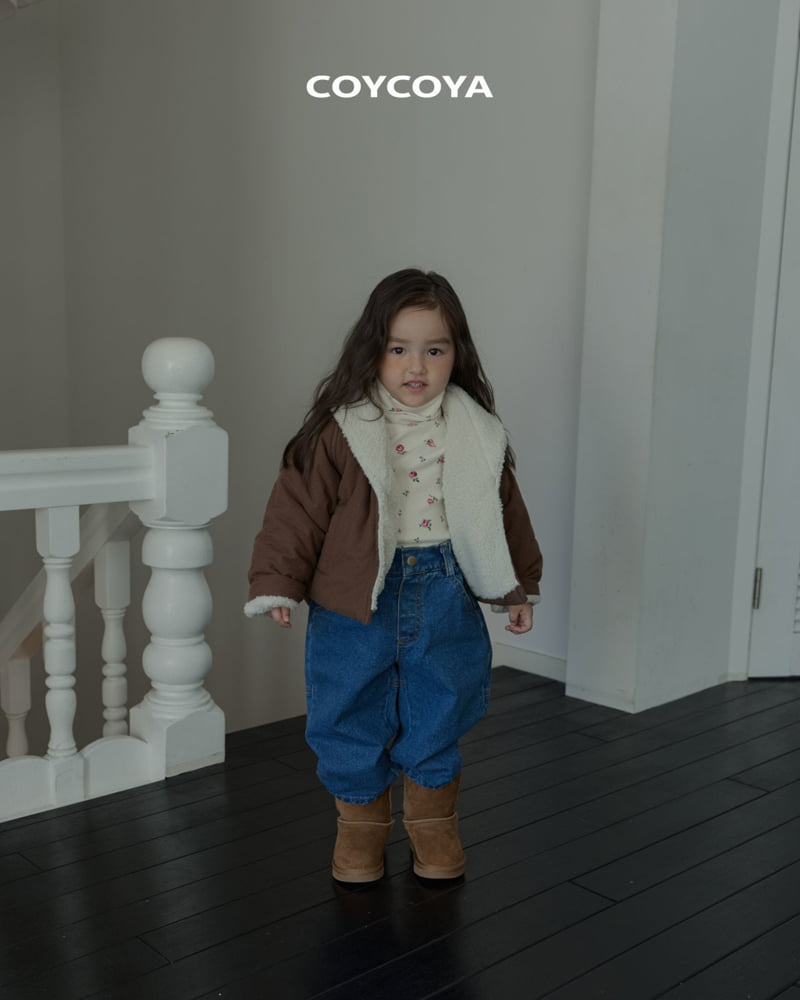 Coycoya - Korean Children Fashion - #prettylittlegirls - Rose Fleece Turtleneck - 7