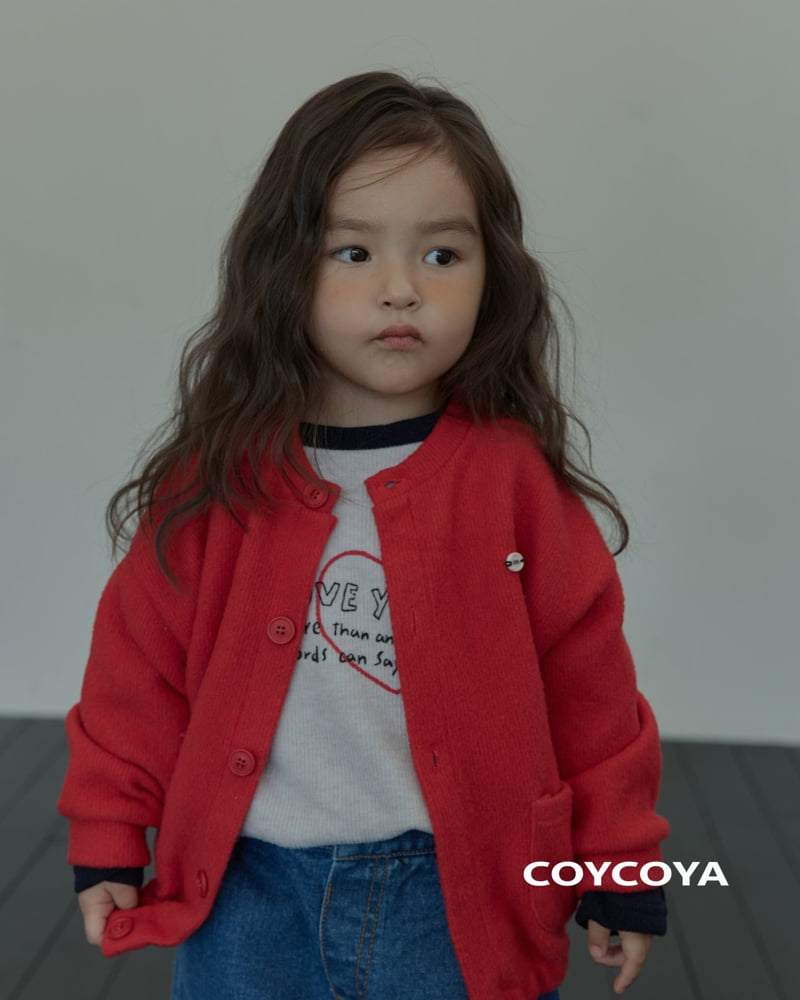 Coycoya - Korean Children Fashion - #prettylittlegirls - Heart Cozy Raglan Tee - 3
