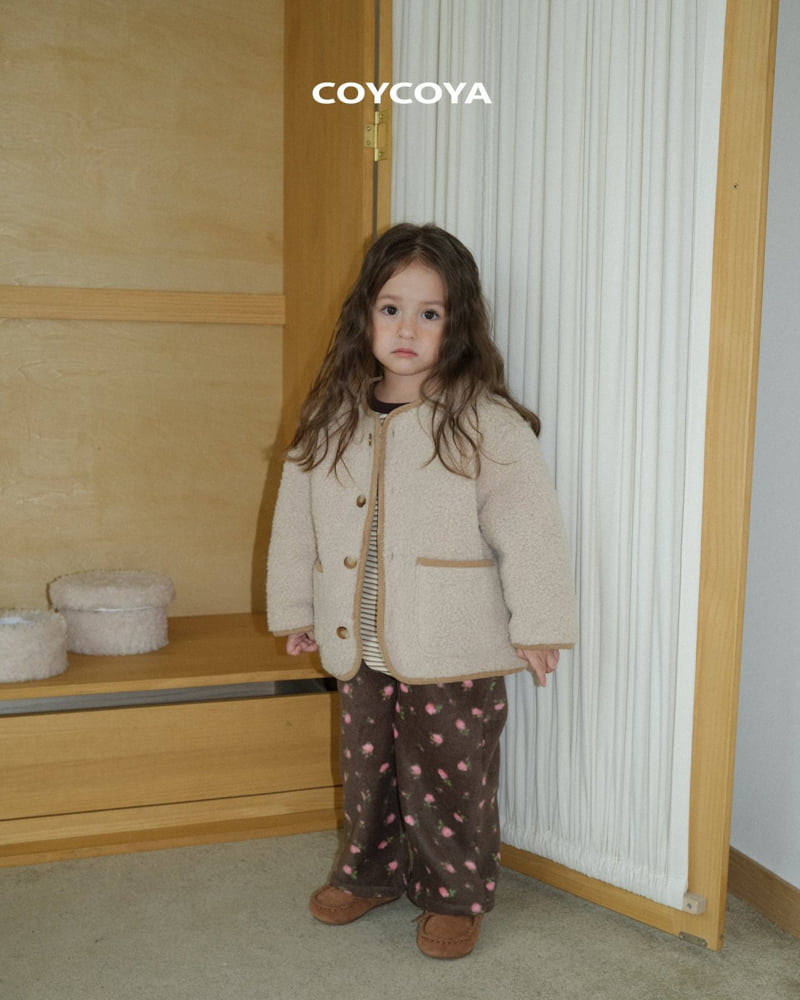 Coycoya - Korean Children Fashion - #stylishchildhood - Fleece Rose Pants - 11
