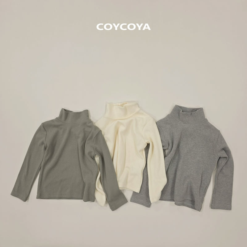 Coycoya - Korean Children Fashion - #toddlerclothing - Snug Turtleneck Tee - 11