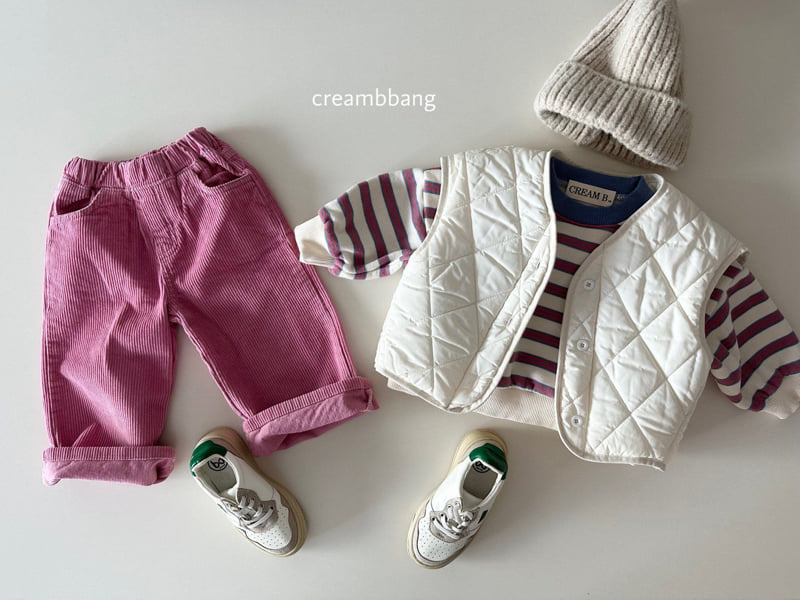 Cream Bbang - Korean Children Fashion - #Kfashion4kids - Vivid Corduroy Wide Pants - 7