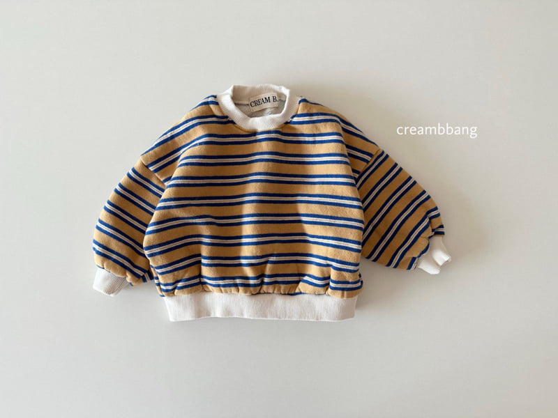 Cream Bbang - Korean Children Fashion - #Kfashion4kids - Joy Soft Fleece Stripe Sweatshirt - 3