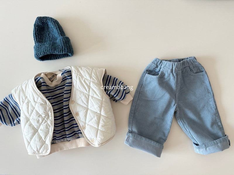 Cream Bbang - Korean Children Fashion - #childofig - Joy Soft Fleece Stripe Sweatshirt - 8
