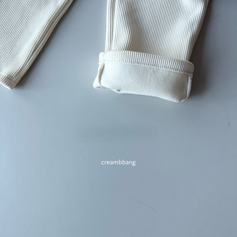 Cream Bbang - Korean Children Fashion - #childofig - Soft Bonding Ribbed Pants - 4