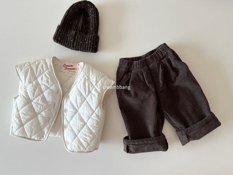 Cream Bbang - Korean Children Fashion - #designkidswear - Dia Quilted Vest - 12