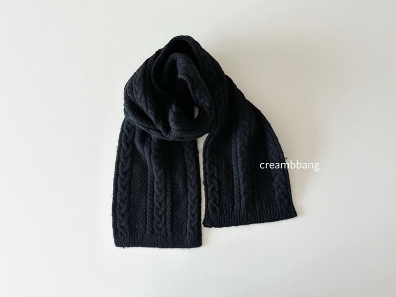 Cream Bbang - Korean Children Fashion - #discoveringself - Cable Knit Muffler - 3