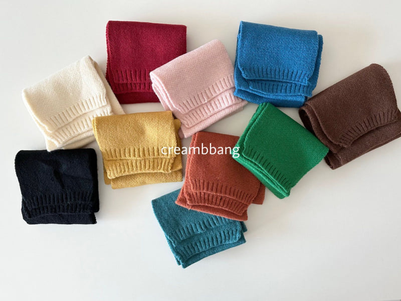 Cream Bbang - Korean Children Fashion - #fashionkids - Soft Knit Muffler
