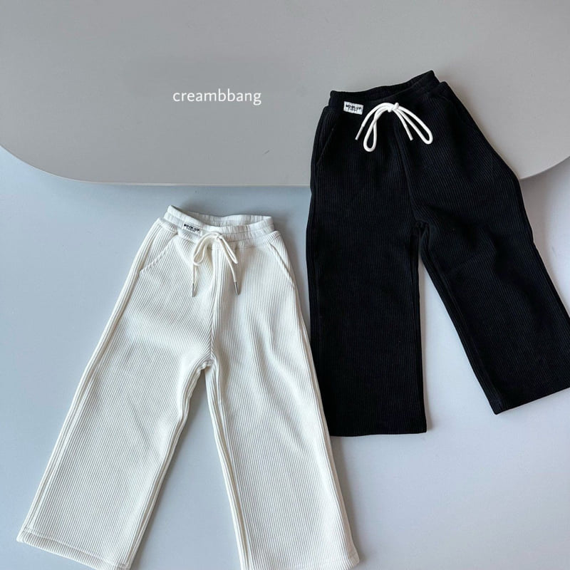 Cream Bbang - Korean Children Fashion - #kidsshorts - Soft Bonding Ribbed Pants - 8