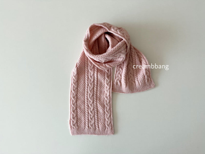Cream Bbang - Korean Children Fashion - #kidsshorts - Cable Knit Muffler - 5