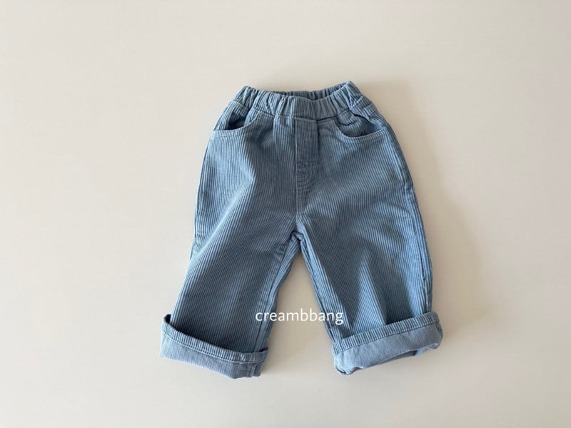 Cream Bbang - Korean Children Fashion - #kidsstore - Vivid Corduroy Wide Pants - 5