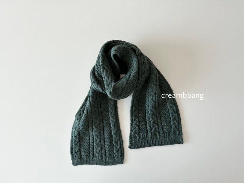 Cream Bbang - Korean Children Fashion - #kidzfashiontrend - Cable Knit Muffler - 7