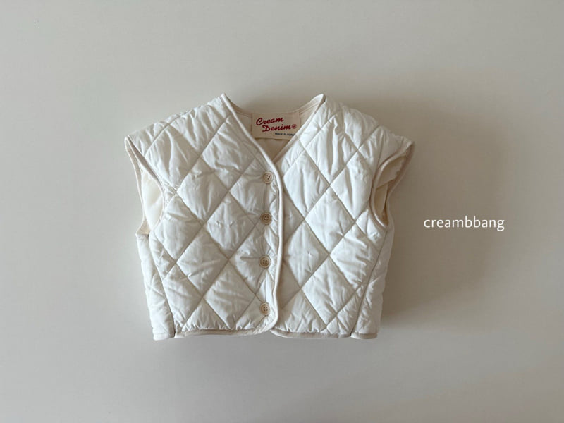 Cream Bbang - Korean Children Fashion - #kidzfashiontrend - Dia Quilted Vest - 3